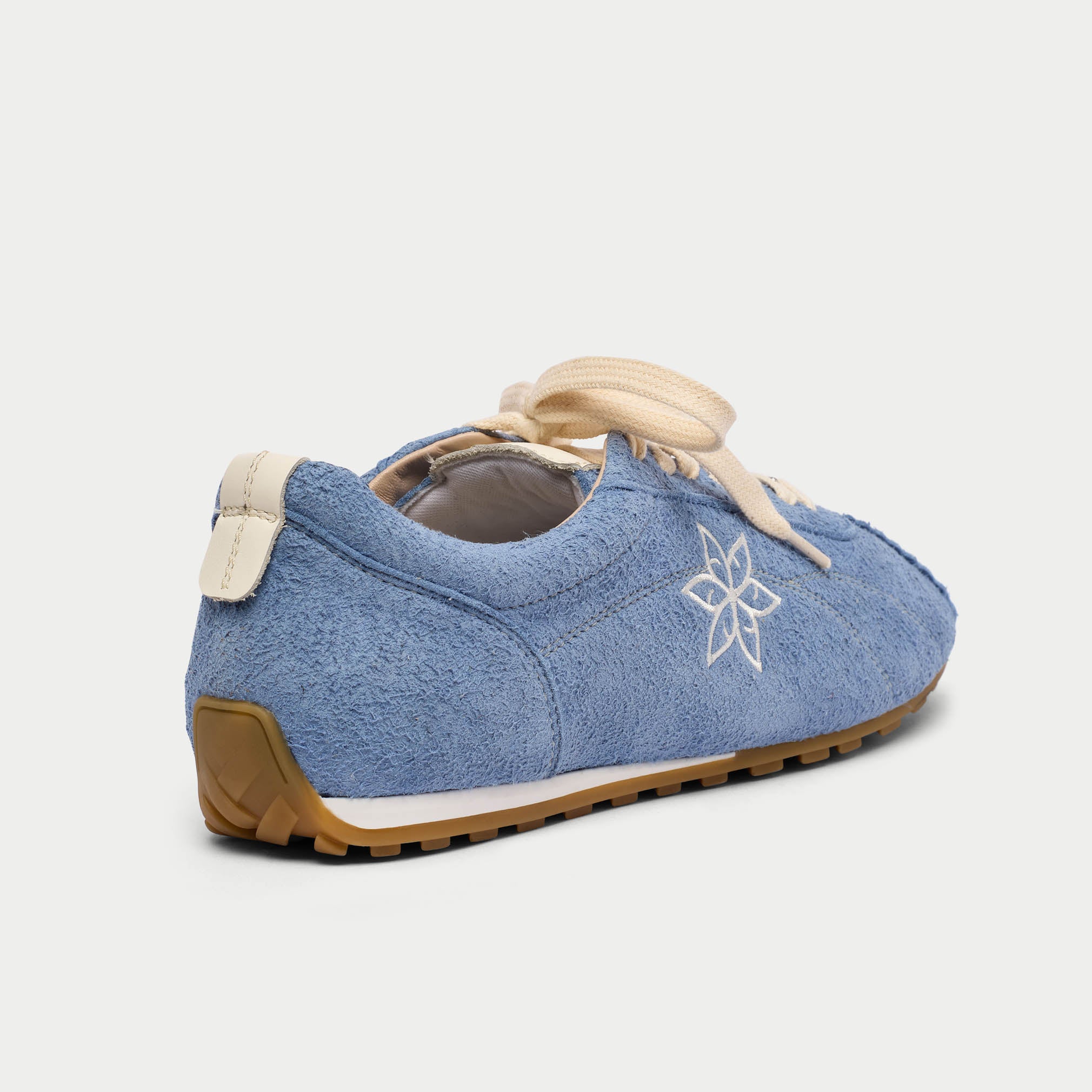Aurora - Ice Blue Suede Wide Fit Trainers - Image 4