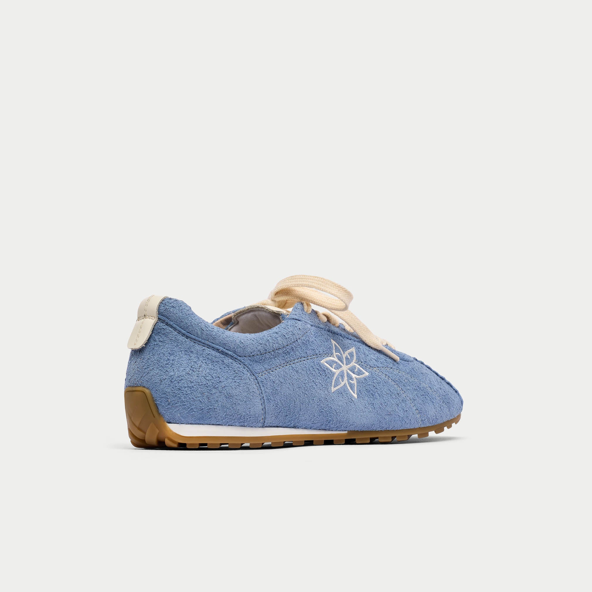 Aurora - Ice Blue Suede Wide Fit Trainers - Image 7