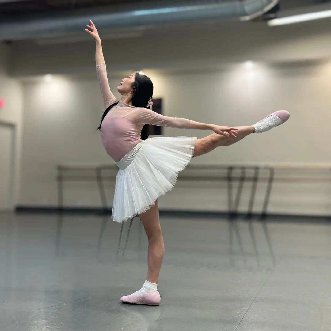 Charlotte - Pale Pink Leather Ballerinas - Image 7