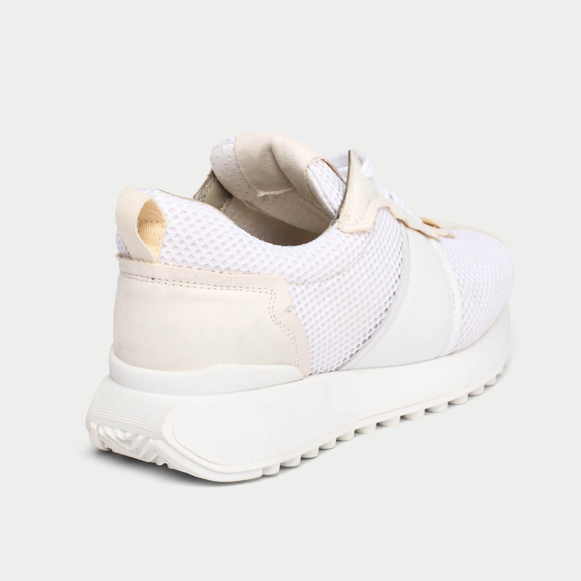 Cosmos - Chunky-Sole White Mesh Wide Fit Trainers - Image 10