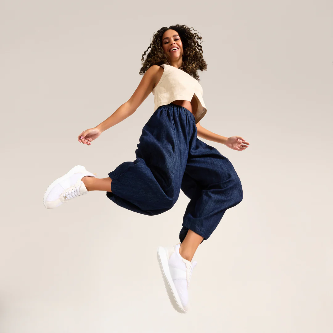 Cosmos - Chunky-Sole White Mesh Wide Fit Trainers - Image 13