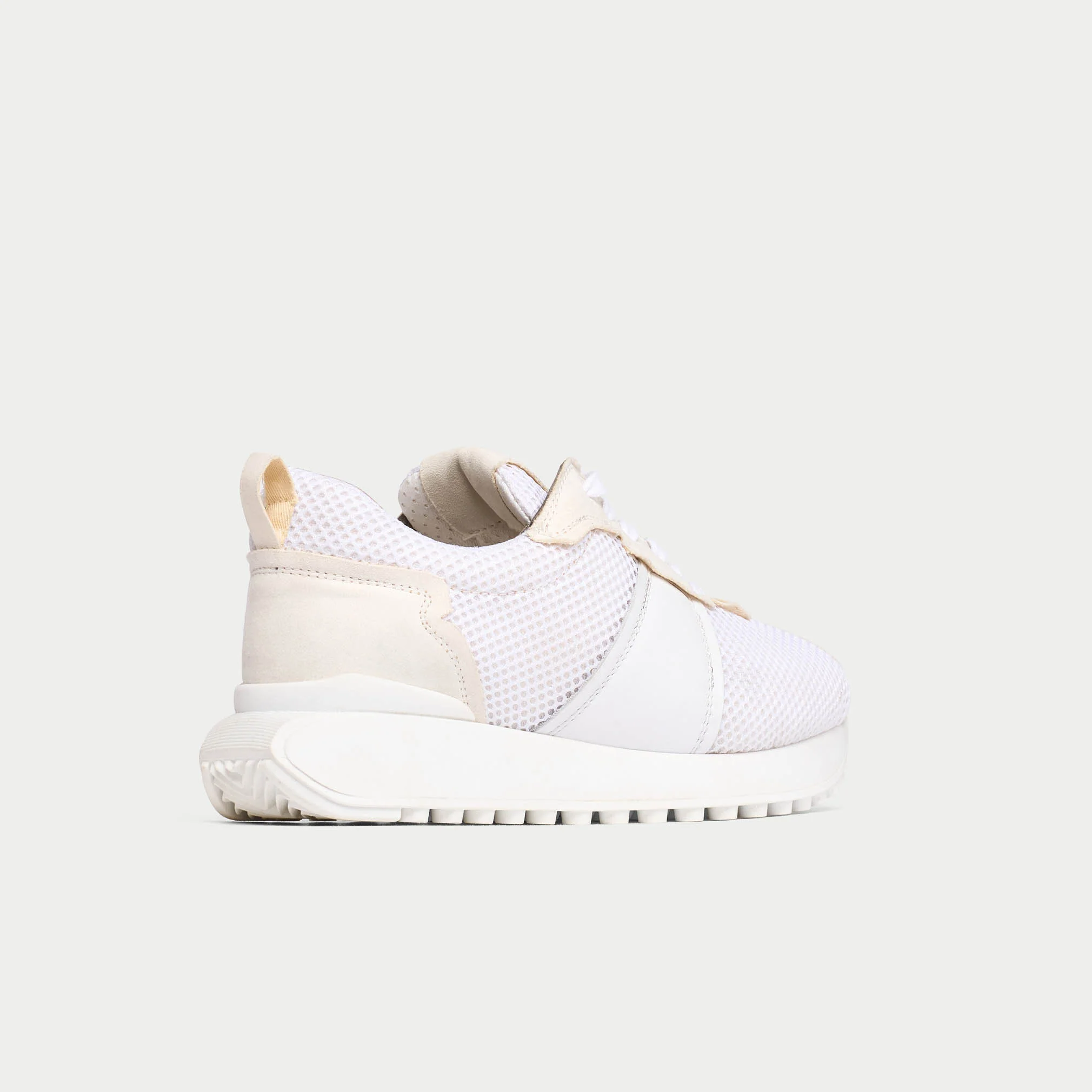 Cosmos - Chunky-Sole White Mesh Wide Fit Trainers - Image 8