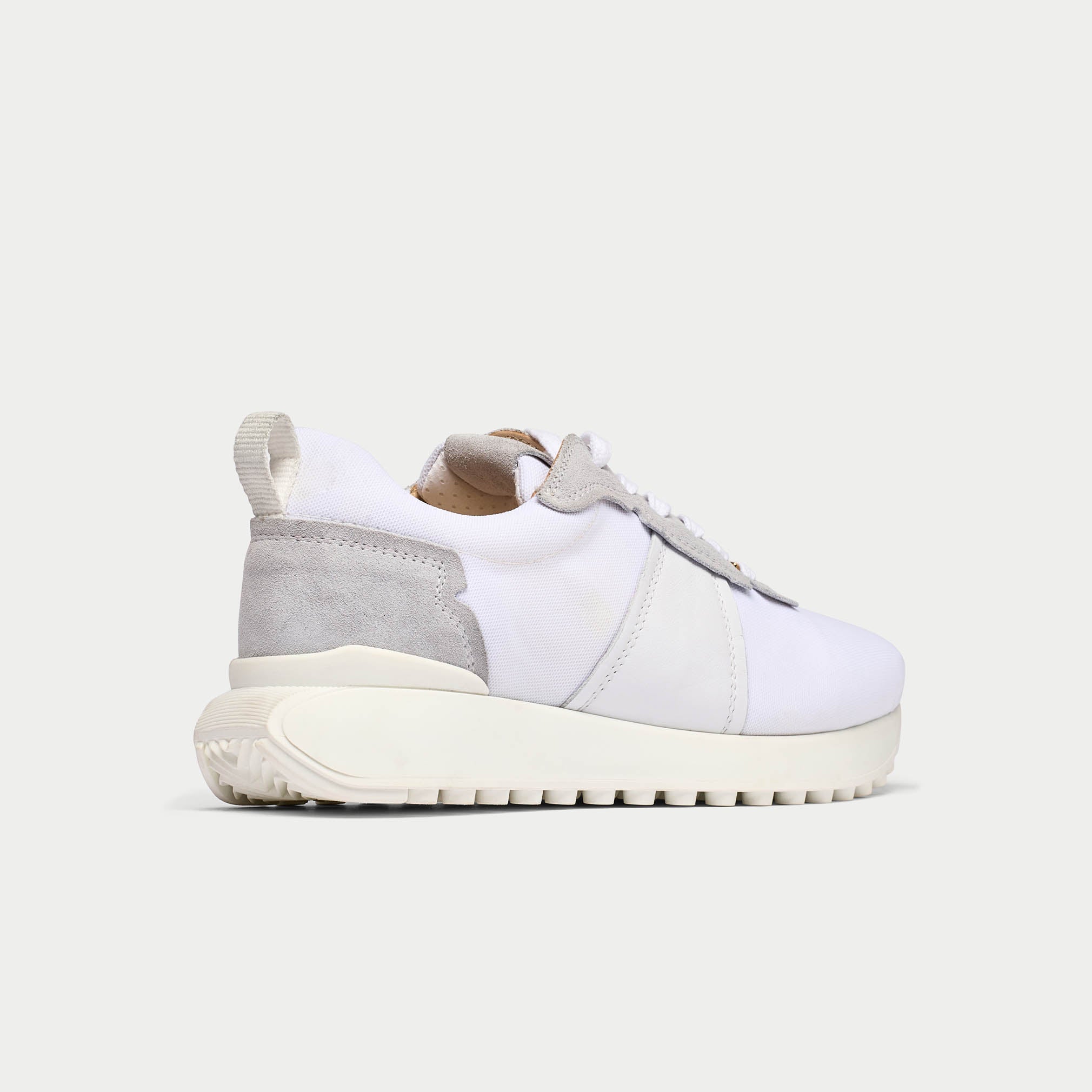Cosmos - Chunky-Sole White Wide Fit Trainers - Image 8
