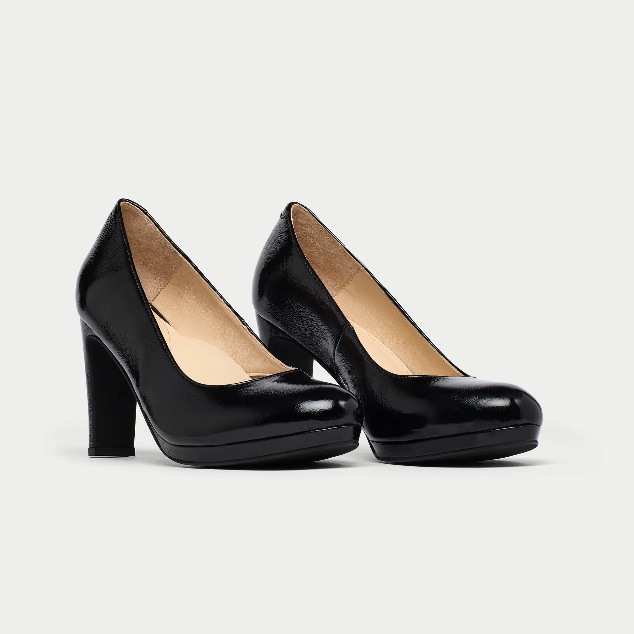 Delilah - Black Shine Leather Courts - Image 2