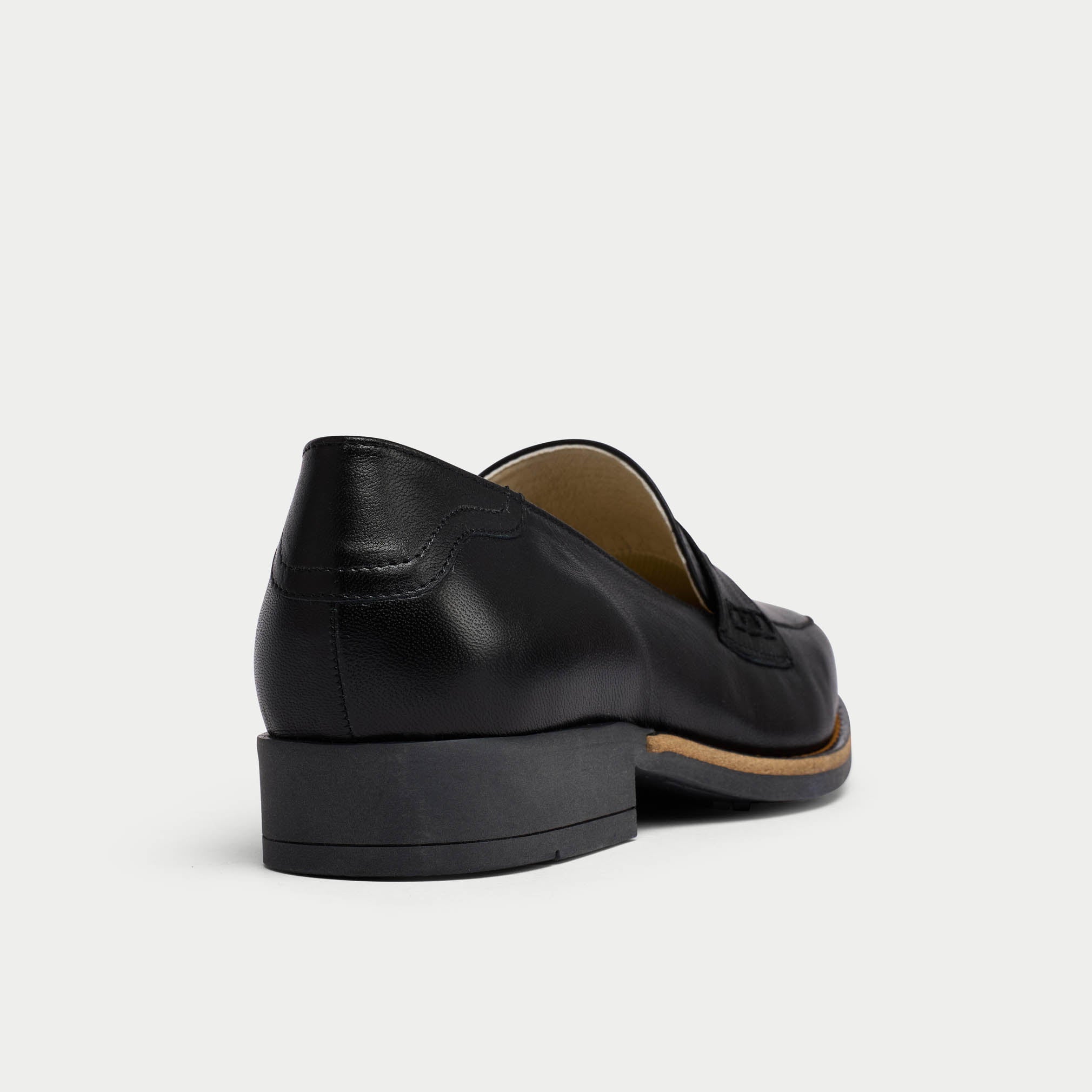 Nadia - Black Leather Loafers - Image 5