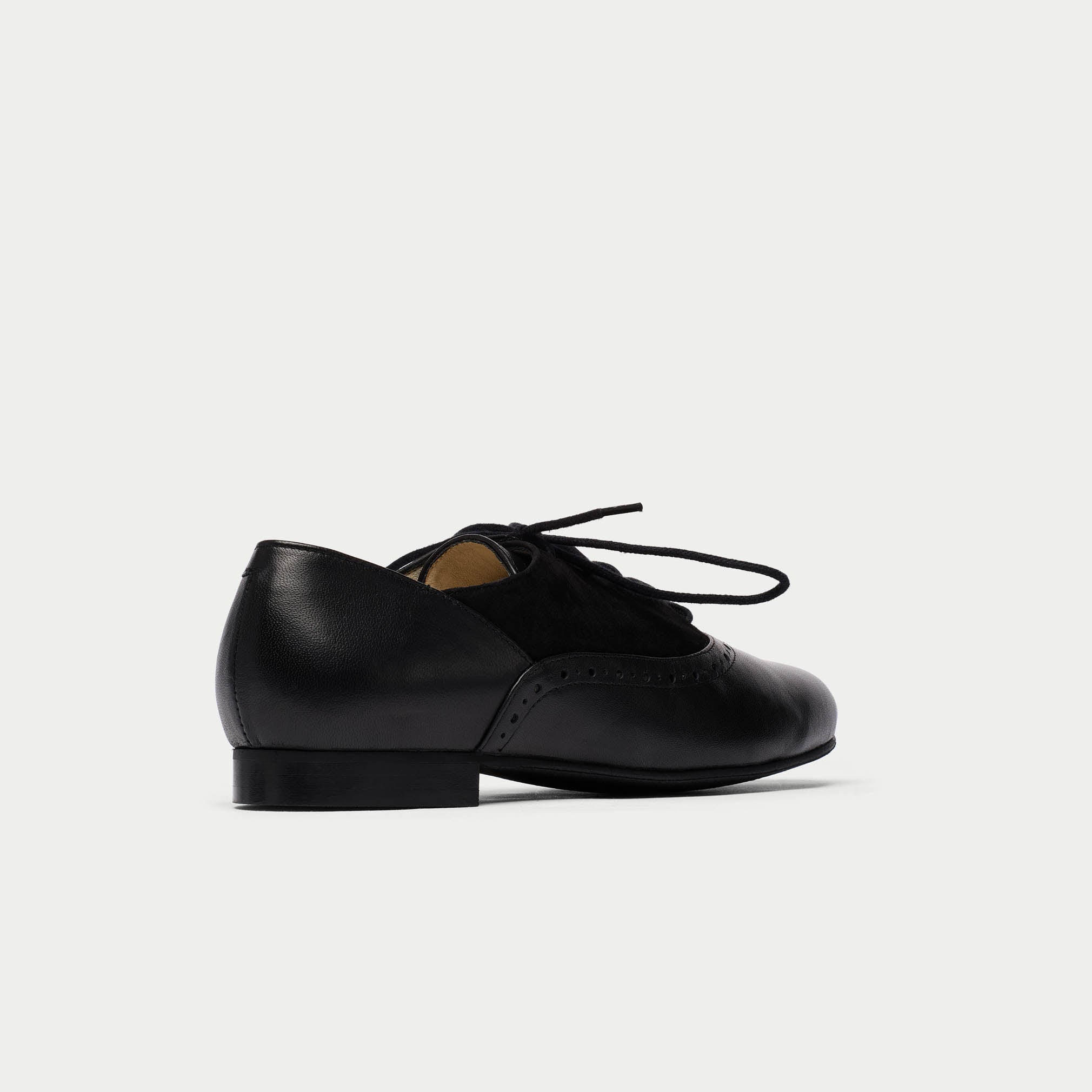 Ophelia - Black Leather Brogues - Image 6