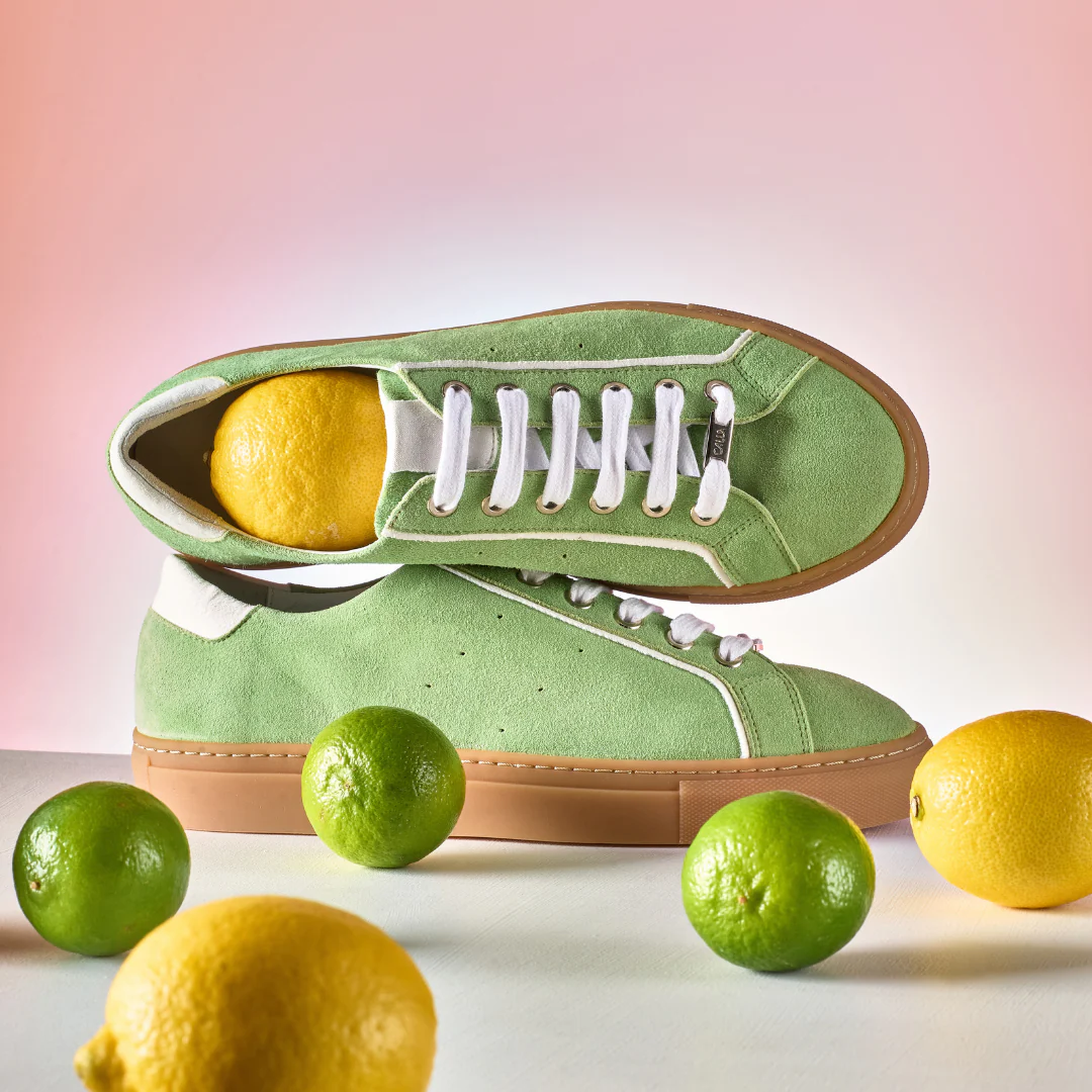 Star - Matcha Suede Wide Fit Trainers - Image 10