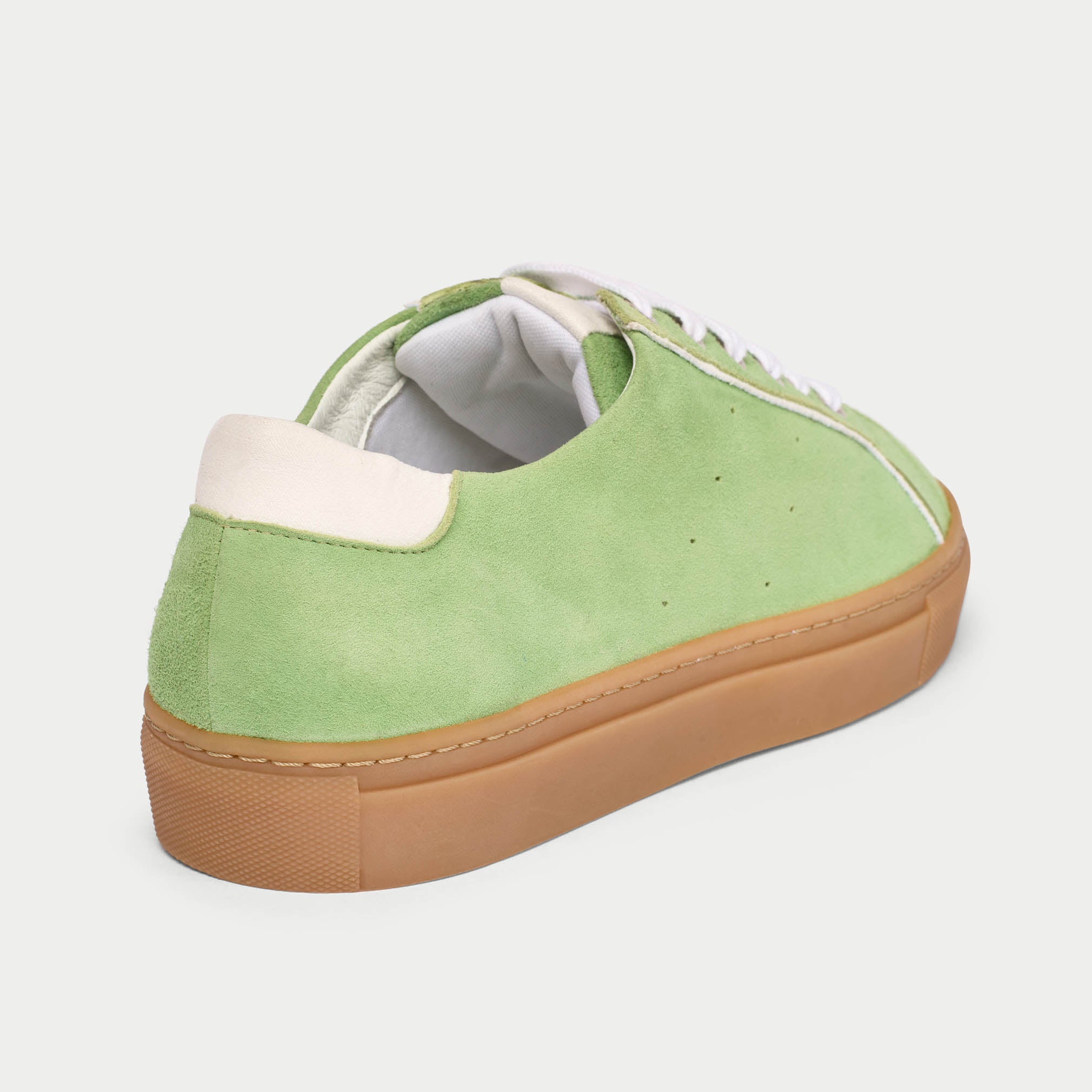 Star - Matcha Suede Wide Fit Trainers - Image 7